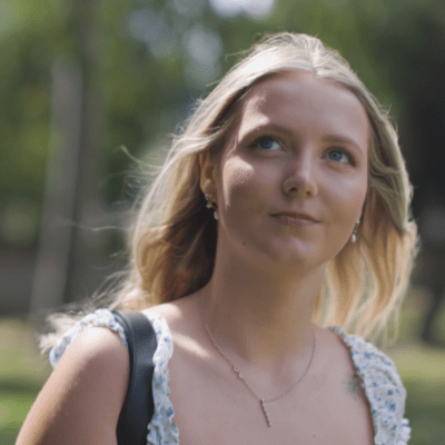 young woman with blonde hair
