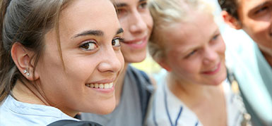 Photo of a young girl smiling