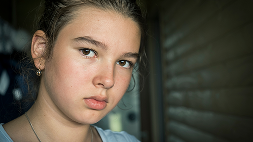 Young girl who need support this Christmas