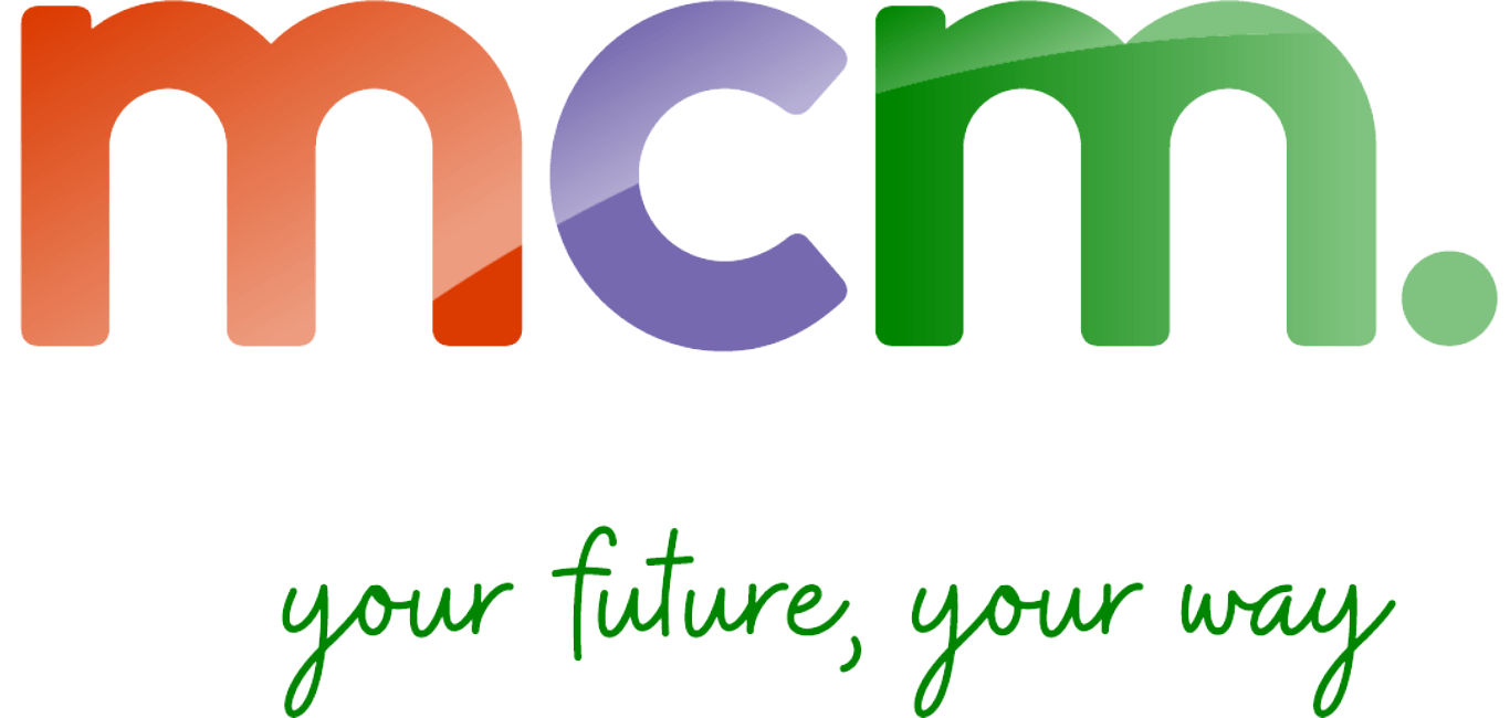 mcm logo. your future, your way