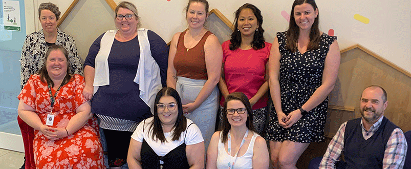 A group of ten people from the MCM Disability Team in Bendigo