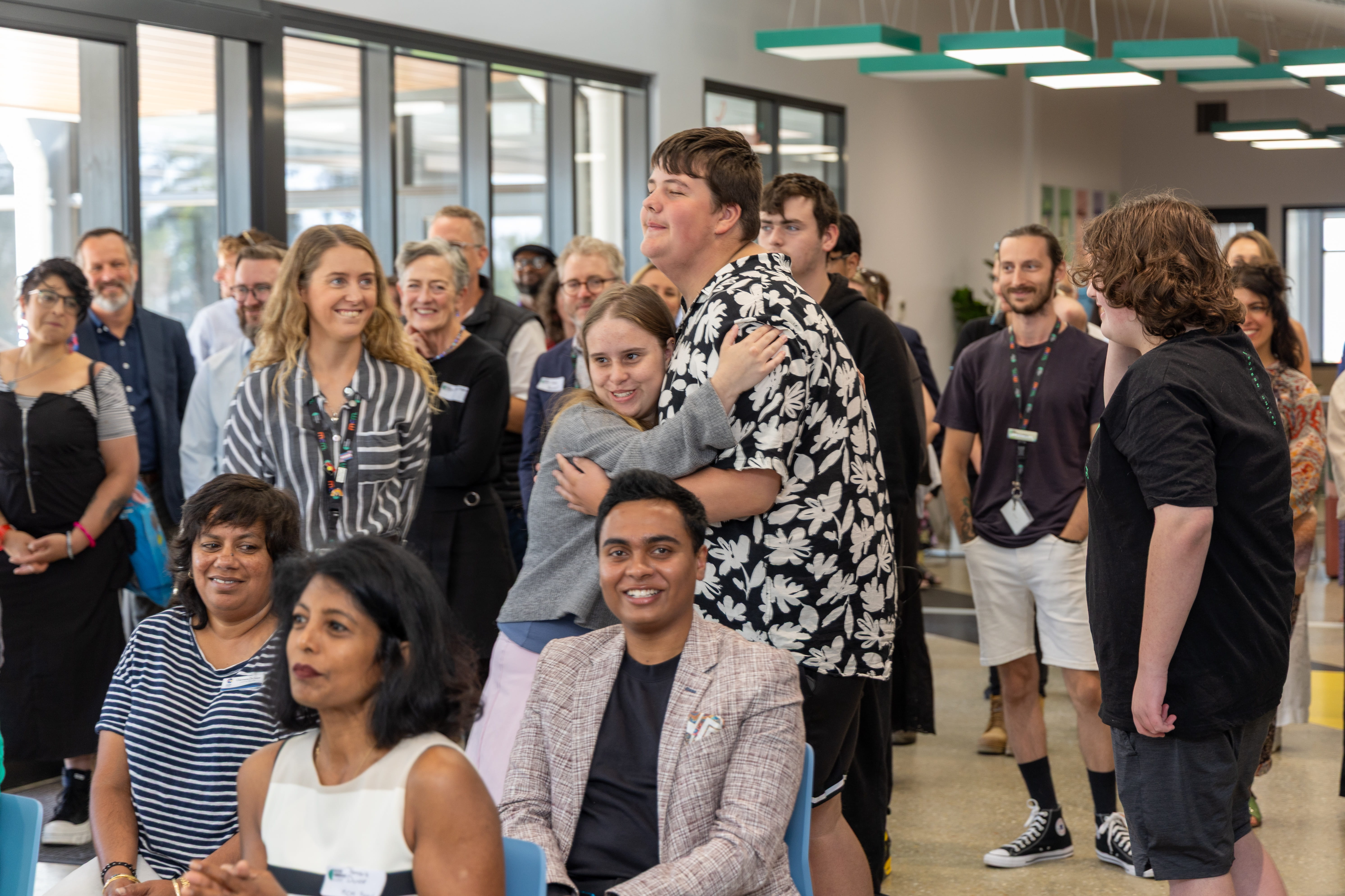 student Tyler who spoke at the Werribee opening